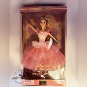 Vintage flower ballerina nutcracker Barbie- 2000